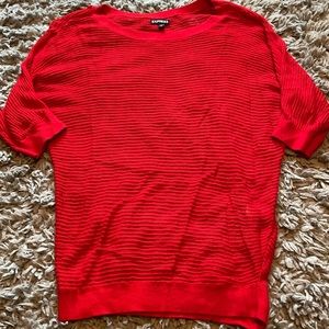 Express Women’s Pullover Sheer Blouse With 3/4 Sleeves